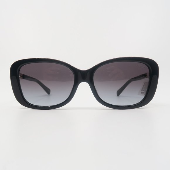 COACH HC8286 5002/8G New Black/Gray Gradient Butterfly Sunglasses - Picture 2 of 11